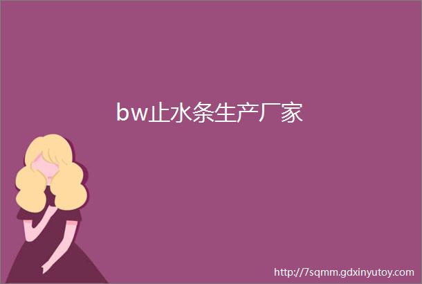 bw止水条生产厂家